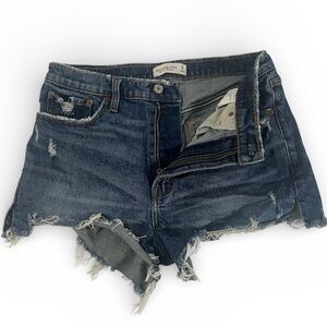 Abercrombie & Fitch High Rise Mom Denim Shorts Size 8 29
